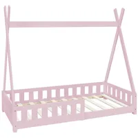 ML-Design Kinderbett Tipi 80 x 160 cm Kiefer rosa