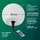 EasyMaxx Solarleuchte Kunststoff 20 cm inkl. Fernbedienung weiß