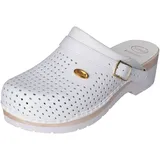 SCHOLL Unisex Clog SUPERCOMFORT Schuh für Medizinisches Fachpersonal, Bianco, 45 EU