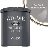 WO-WE Bodenversiegelung Betonfarbe Bodenfarbe Bodenbeschichtung W700, 1-10L, Seidenglänzend grau