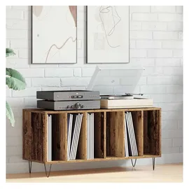 vidaXL Schallplattenschrank Altholz 100 x 38 x 48 cm braun