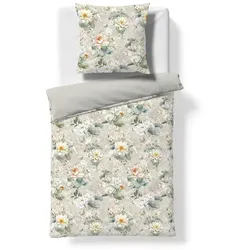 fleuresse Bettwäsche Bed Art S 135 x 200 cm Satin Grün