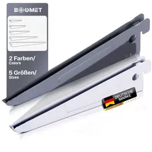 boomet Regalträger für Wandschienen 2-reihig · Länge: 17cm · Farbe: Weiß · Menge: 2 · Regalhalterung für Wandregal Metall · Regalsystem Regalwinkel