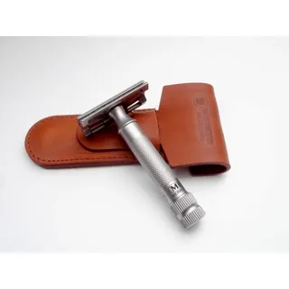 MERKUR 34 Rostfrei INOX Solingen RASIERHOBEL Inspiring Full Stainless DE Shaver!