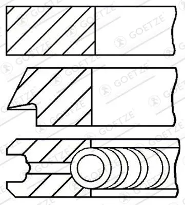 GOETZE ENGINE Kolbenringsatz 0811090600