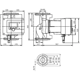WILO Umwälzpumpe Stratos MAXO 80/0,5-16 PN 6 Flansch
