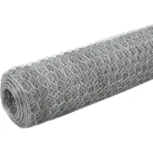 vidaXL Drahtzaun 25 x 1,5 m Silber