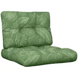 vidaXL Palettenkissen 2-tlg. 60 x 40 x 20 cm mehrfarbig