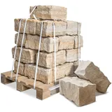 Galamio Sandstein Mauersteine 40x20x20 Gebrochen 940kg