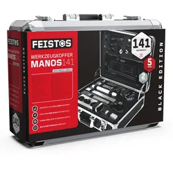 FEISTOS Manos 141 | Metall Werkzeugkoffer bestückt | 141 Teile
