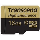 Transcend microSDHC High Endurance 16GB Class 10 + SD-Adapter