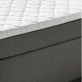 SUN GARDEN BX 1480 Philly Boxspringbett Holzwerkstoff/Stoff mit Federkernmatratze - Grau