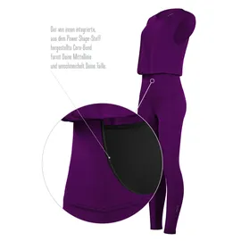 Winshape Damen Functional Comfort Jumpsuit JS102LSC, in dark plum | Gr.: XXL