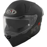 KYT R2R Plain Helm, schwarz, Größe XL für Männer