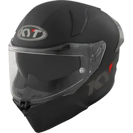 KYT R2R Plain Helm, schwarz, Größe XL für Männer