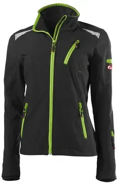 Softshell-Jacke 24, schwarz/lindgrün, Größe XXXL - grün - XXXL