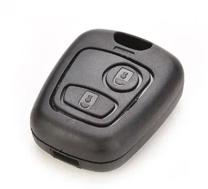 Schlüsselgehäuse für Peugeot 206 mit 2 Tasten /OHNE Schraubenloch/