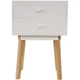 Mendler Nachtschrank Malmö T271 59 x 40 x 30 cm Weiß
