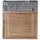 Tikamoon Waschtischunterschrank 2 Schubladen 40 x 55 cm Grau