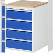 Rau Schubladenschrank Buche-Top und 4 x Schubl.-L 4x180mm