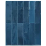 vidaXL Rechteckige Fliese Blau 29 x 23 x 0,08 cm 10 St.