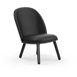 Normann Copenhagen Ace Loungesessel schwarz | Sørensen Læder Ultra Leder | schwarz