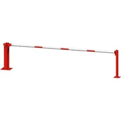 Schake Wegeschranken 3m + fester Auflagestütze Stahlkonstruktion 120x80mm