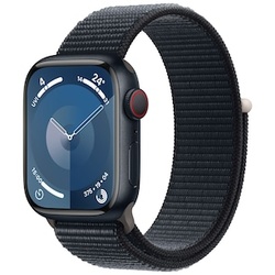 Apple Watch Series 9 LTE 41mm Aluminium Mitternacht Sport Loop Mitternacht