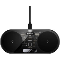 Baseus 2In1 20W Digital Led Display Kopfhörer, Kopfhörer, Smartphone Schwarz USB Kabelloses Aufladen Drinnen