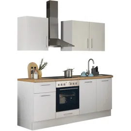 BASIC by Balculina Küchenzeile Turin 210 cm weiß