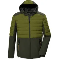 KILLTEC Herren Steppjacke/Funktionsjacke mit Kapuze KOW 3 MN JCKT, dark moss, 3XL,