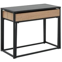 Couchtisch Ani Schwarz/ Eichefarben MDF mit Stauraum
