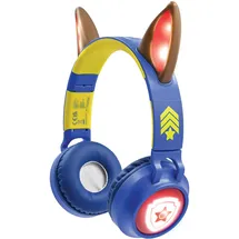 Lexibook Lexibook, Paw Patrol, 2-in-1 kabellose und kabelgebundene Kopfhörer mit Chase-Ohren, hohe Klangqualität bis 85 dB, Lichteffekte, faltbar, verstellbar, wiederaufladbar, Blau, HPBT015PA