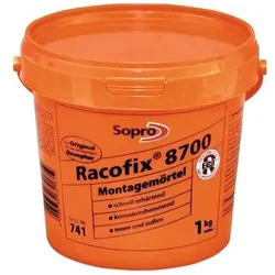 Sopro Montagemörtel Racofix® 8700 1:3 Raumteile (Wasser/Mörtel) 1kg Eimer