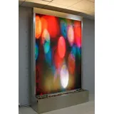 Xlmoebel Zimmerbrunnen Wasserwand Säule mit Unterschrank und Regal Vitrine Wasserwand, (Water Wall), Hergestellt in Europa weiß