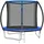 Tectake Jumpy Ø 244 cm inkl. Sicherheitsnetz Schwarz/Blau
