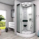 AcquaVapore Dampfdusche Dusche Duschkabine D58-10M2-EC Duschtempel Sauna 90x90 cm