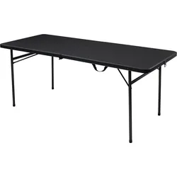 Campingtisch groß 182 x 76 SCHWARZ NO SIZE