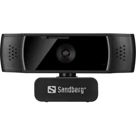 Sandberg USB Webcam Autofocus DualMic Schwarz