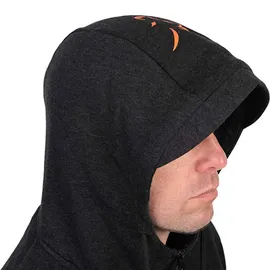 Fox International Collection Lw Reißverschlusspullover - Black / Orange - M