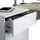 Dmora Schreibtisch Dfagg, Wendeschreibtisch mit Kommode, Eckstudie oder Büro-PC-Tisch, 145x108h73 cm, Eiche und Weiß - Dmora