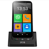 SPC Zeus 4G PRO + Smartphone für Senioren | Einfacher Modus mit XXL-Symbolen | SOS-Taste, Fernkonfiguration | 4GB RAM, 64GB ROM, Android 11, 13MP Kamera, Ladestation, 5,5", Schwarz