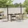 vidaXL Garten Essgruppe 5-tlg. Beige