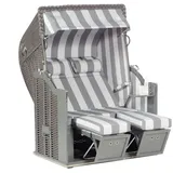 SonnenPartner Classic 2-Sitzer Strandkorb Ostsee Halbliegemodell