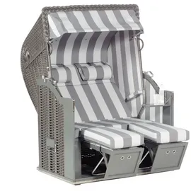 SonnenPartner Classic 2-Sitzer Strandkorb Ostsee Halbliegemodell