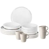 Brunner Melamin Ess Geschirr Set Lunch Box 16-teilig Camping Reise Teller Becher Variante: Stonetouch Odette