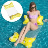 Aufblasbare Wasserhängematte, Wasserhängematte Luftmatratze Pool, 4 in1 Wasser H