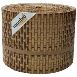 zaunzu® Sichtschutzstreifen 26 m Stroh Rattan