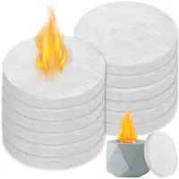 Keramikwolle Für Bioethanol 12PCS, Kamin Keramikschwamm Für Bio Ethanol Kaminofen, Keramische Wolle Keramik Wolle, Indoor Gel Tischkamin,Längere Brenndauer