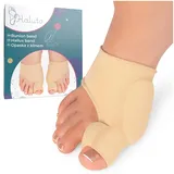 HALUTO Hallux Valgus Korrektur Bandage - Zehenspreizer Hallux Valgus - Zehenspreizer Großer Zeh - Hallux Valgus Socken Mit Gelschutz